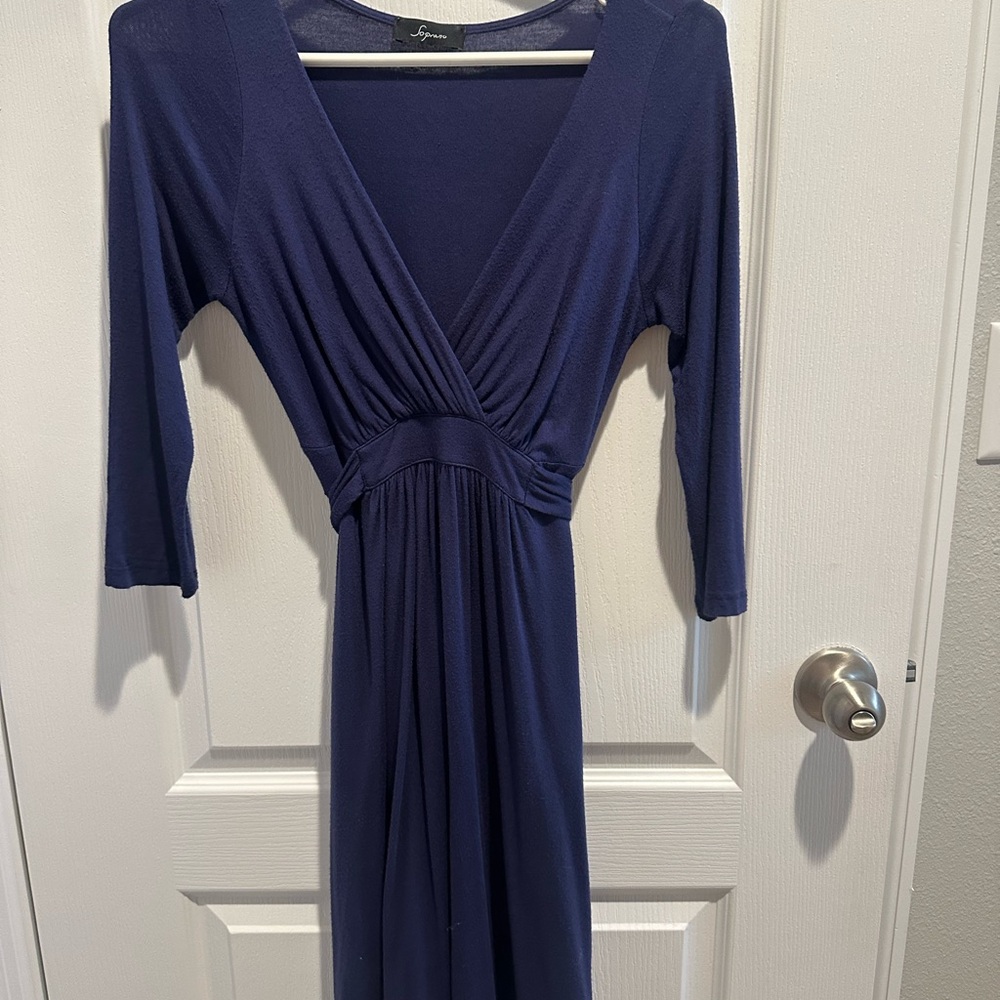 Elegant Navy Blue Dress